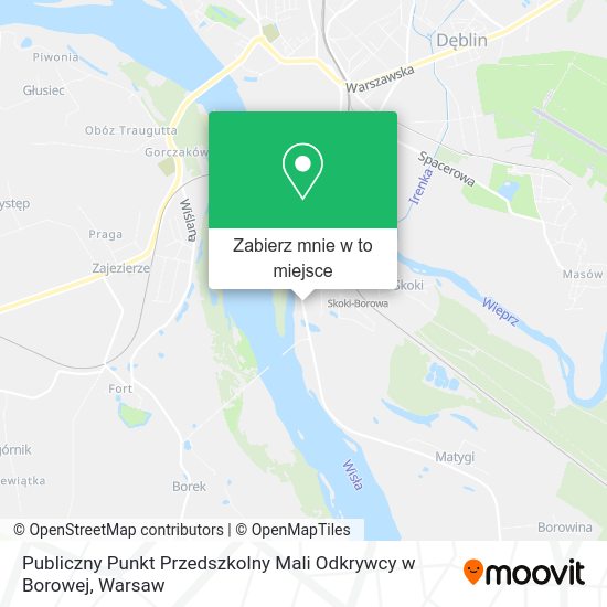 Mapa Publiczny Punkt Przedszkolny Mali Odkrywcy w Borowej