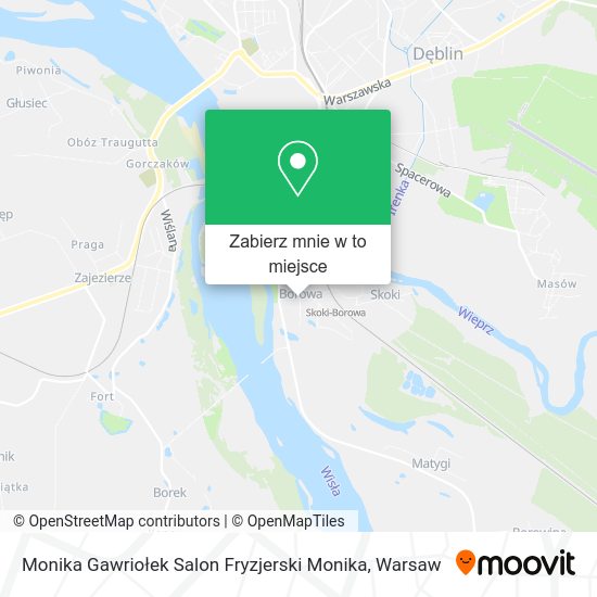 Mapa Monika Gawriołek Salon Fryzjerski Monika