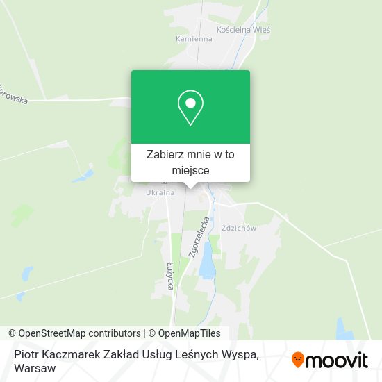 Mapa Piotr Kaczmarek Zakład Usług Leśnych Wyspa