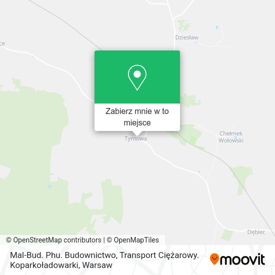 Mapa Mal-Bud. Phu. Budownictwo, Transport Ciężarowy. Koparkoładowarki