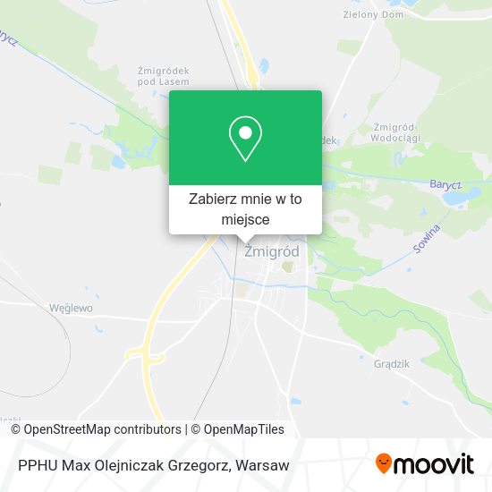 Mapa PPHU Max Olejniczak Grzegorz