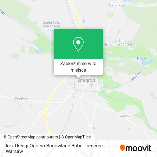 Mapa Irex Usługi Ogólno Budowlane Bober Ireneusz