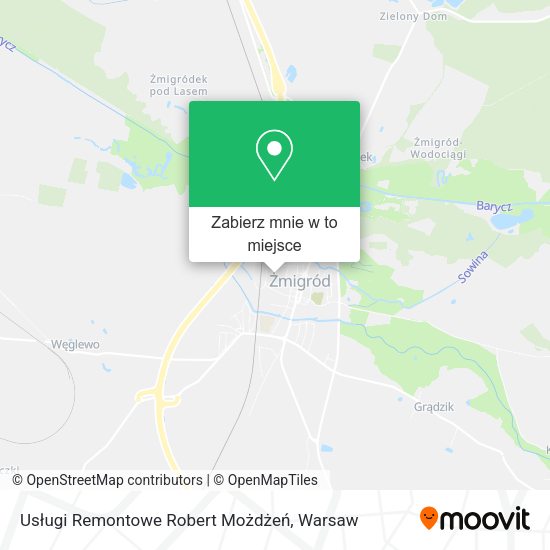 Mapa Usługi Remontowe Robert Możdżeń