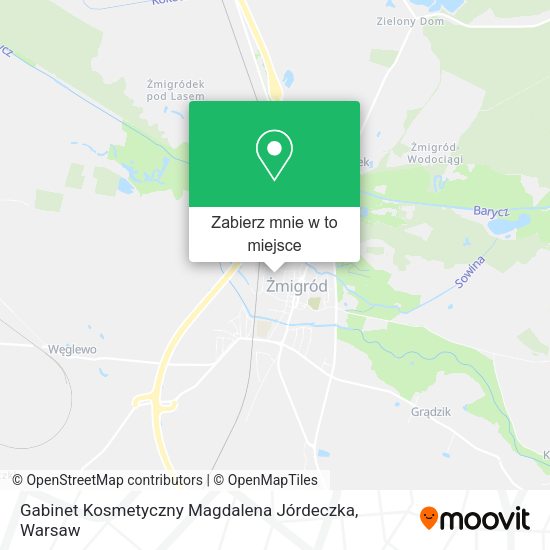 Mapa Gabinet Kosmetyczny Magdalena Jórdeczka