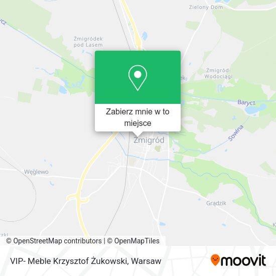 Mapa VIP- Meble Krzysztof Żukowski