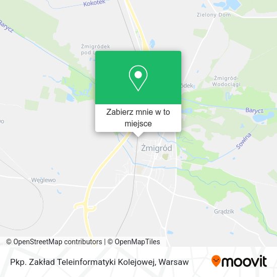 Mapa Pkp. Zakład Teleinformatyki Kolejowej