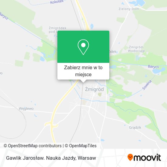 Mapa Gawlik Jarosław. Nauka Jazdy