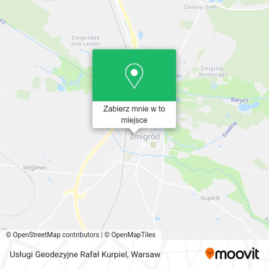 Mapa Usługi Geodezyjne Rafał Kurpiel