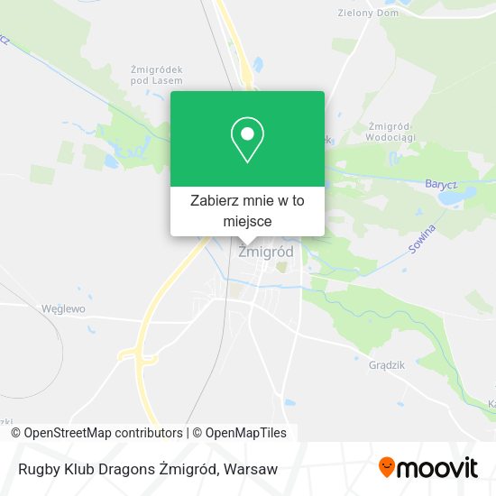 Mapa Rugby Klub Dragons Żmigród