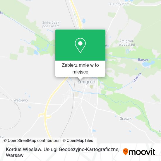 Mapa Kordus Wiesław. Usługi Geodezyjno-Kartograficzne