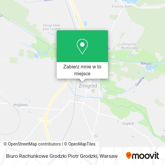 Mapa Biuro Rachunkowe Grodzki Piotr Grodzki