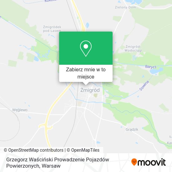 Mapa Grzegorz Waściński Prowadzenie Pojazdów Powierzonych