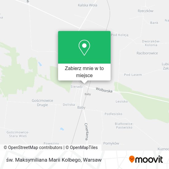 Mapa św. Maksymiliana Marii Kolbego