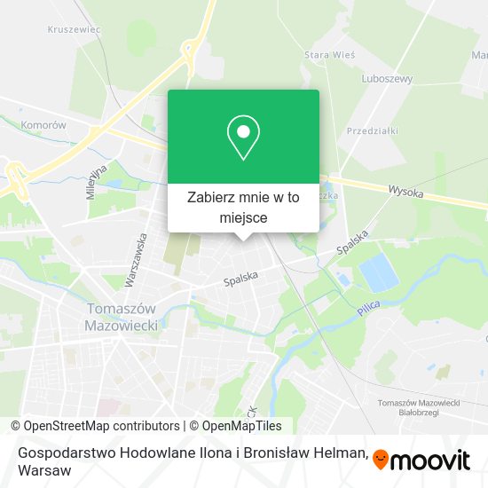 Mapa Gospodarstwo Hodowlane Ilona i Bronisław Helman