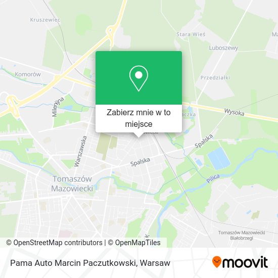 Mapa Pama Auto Marcin Paczutkowski