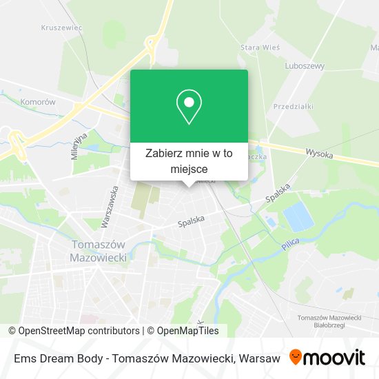 Mapa Ems Dream Body - Tomaszów Mazowiecki