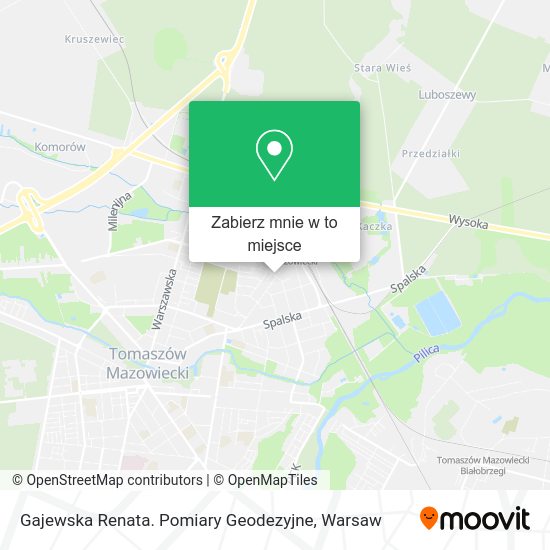 Mapa Gajewska Renata. Pomiary Geodezyjne