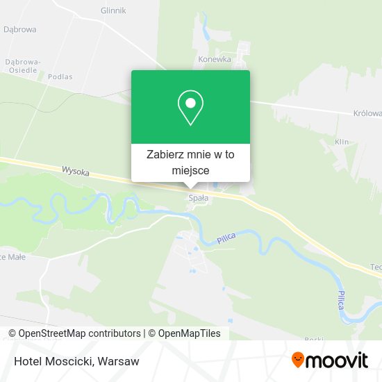 Mapa Hotel Moscicki