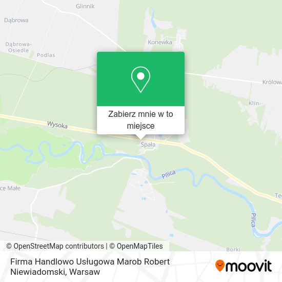 Mapa Firma Handlowo Usługowa Marob Robert Niewiadomski