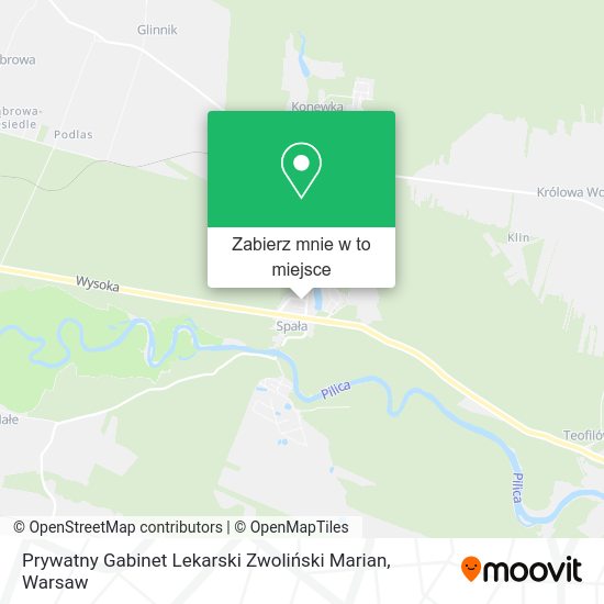 Mapa Prywatny Gabinet Lekarski Zwoliński Marian