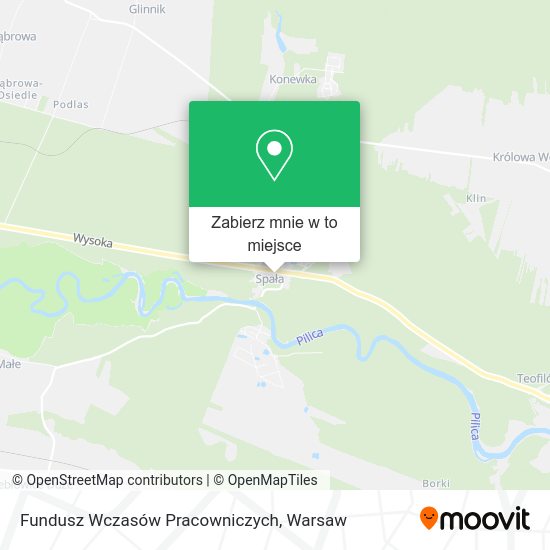 Mapa Fundusz Wczasów Pracowniczych