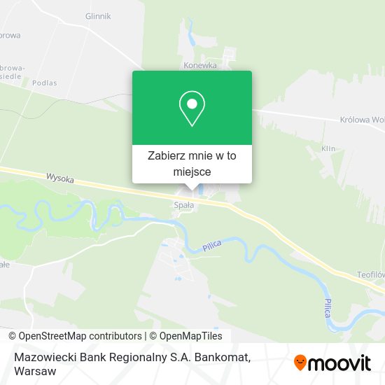 Mapa Mazowiecki Bank Regionalny S.A. Bankomat