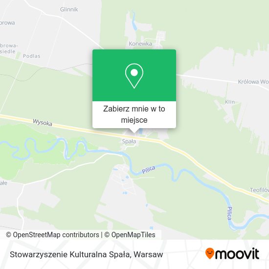 Mapa Stowarzyszenie Kulturalna Spała