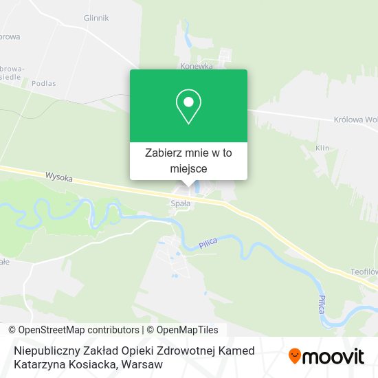 Mapa Niepubliczny Zakład Opieki Zdrowotnej Kamed Katarzyna Kosiacka