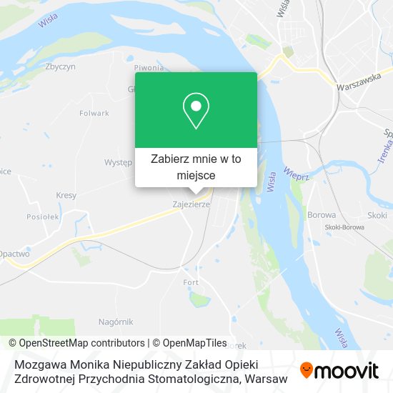 Mapa Mozgawa Monika Niepubliczny Zakład Opieki Zdrowotnej Przychodnia Stomatologiczna