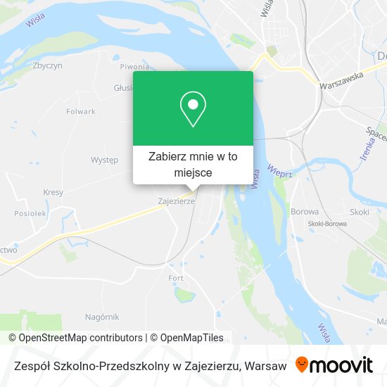 Mapa Zespół Szkolno-Przedszkolny w Zajezierzu