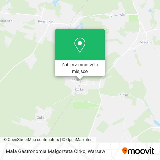 Mapa Mała Gastronomia Małgorzata Cirko