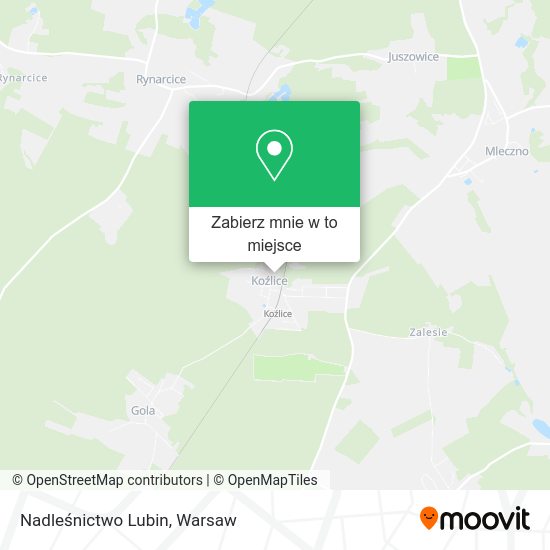 Mapa Nadleśnictwo Lubin