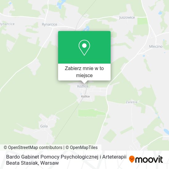 Mapa Bardo Gabinet Pomocy Psychologicznej i Arteterapii Beata Stasiak