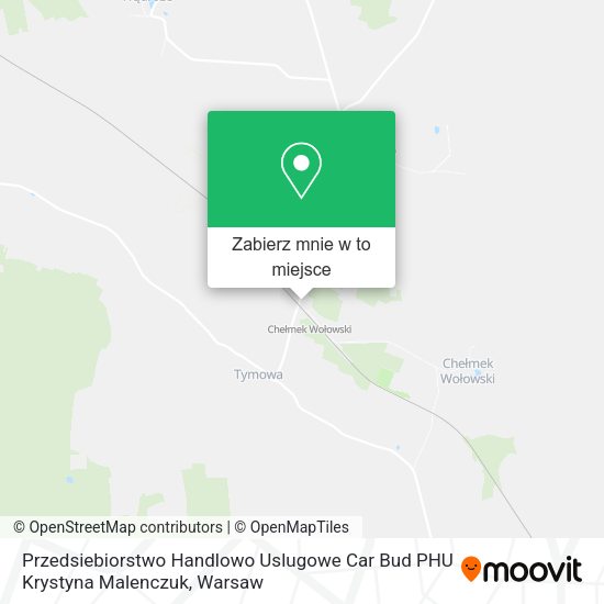 Mapa Przedsiebiorstwo Handlowo Uslugowe Car Bud PHU Krystyna Malenczuk