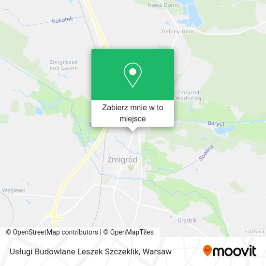 Mapa Usługi Budowlane Leszek Szczeklik