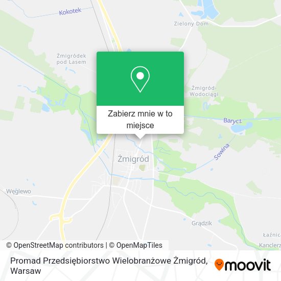 Mapa Promad Przedsiębiorstwo Wielobranżowe Żmigród