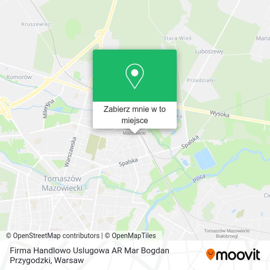 Mapa Firma Handlowo Uslugowa AR Mar Bogdan Przygodzki