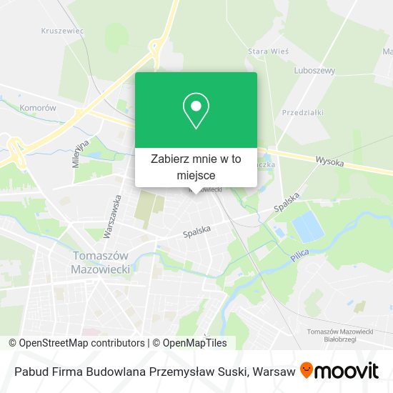 Mapa Pabud Firma Budowlana Przemysław Suski