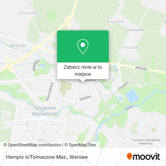 Mapa Hempis o/Tomaszow Maz.