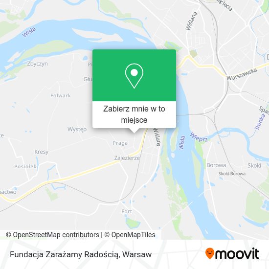 Mapa Fundacja Zarażamy Radością