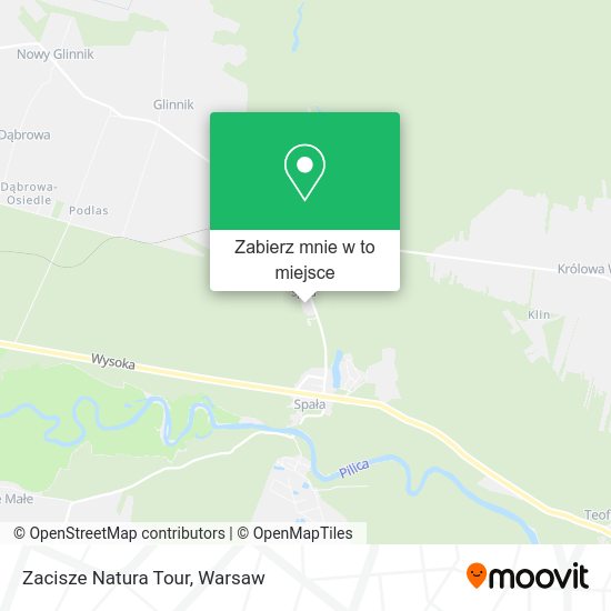 Mapa Zacisze Natura Tour