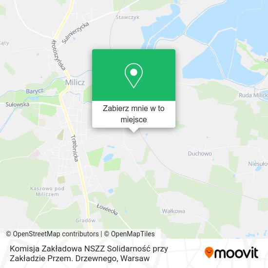 Mapa Komisja Zakładowa NSZZ Solidarność przy Zakładzie Przem. Drzewnego