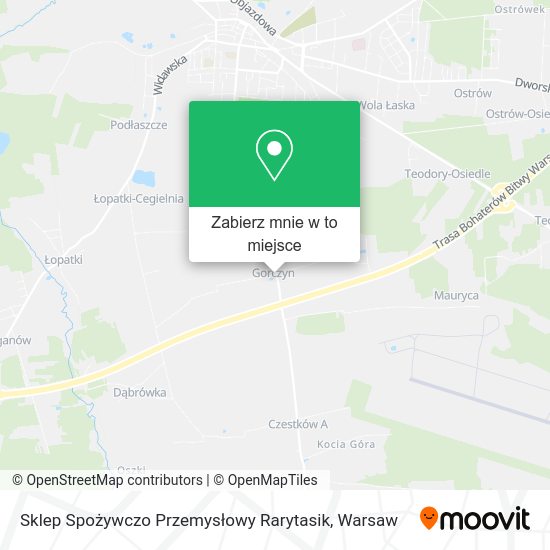 Mapa Sklep Spożywczo Przemysłowy Rarytasik