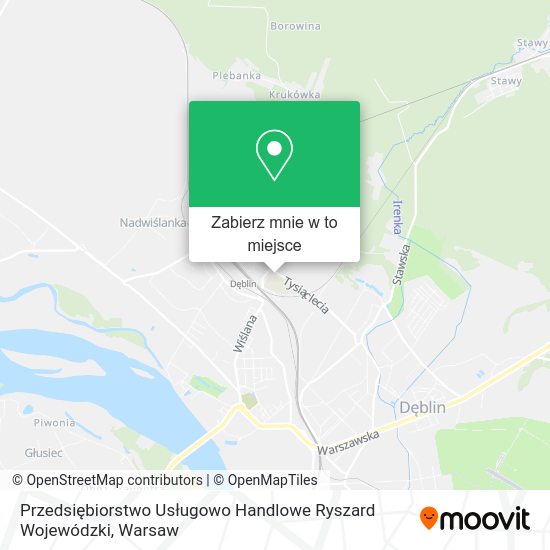 Mapa Przedsiębiorstwo Usługowo Handlowe Ryszard Wojewódzki