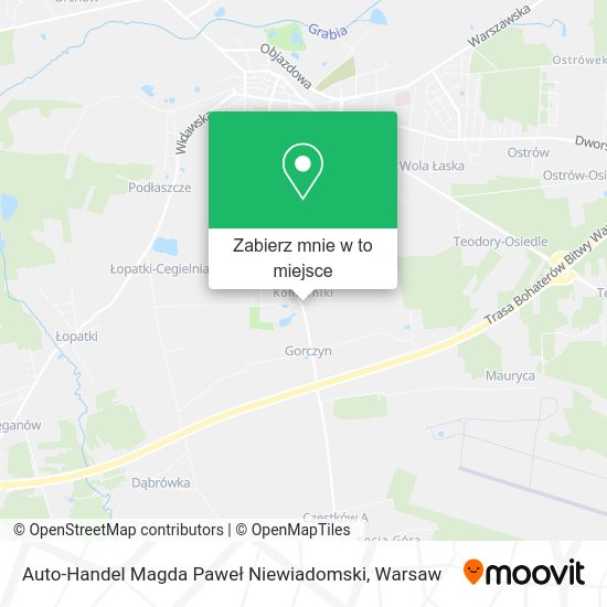 Mapa Auto-Handel Magda Paweł Niewiadomski