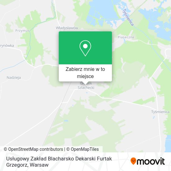 Mapa Usługowy Zakład Blacharsko Dekarski Furtak Grzegorz