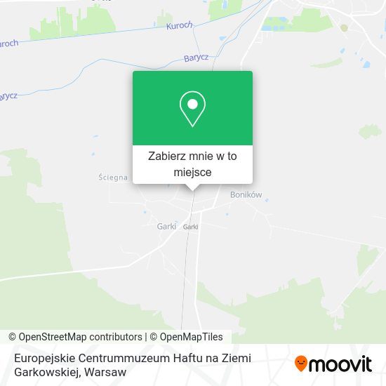 Mapa Europejskie Centrummuzeum Haftu na Ziemi Garkowskiej