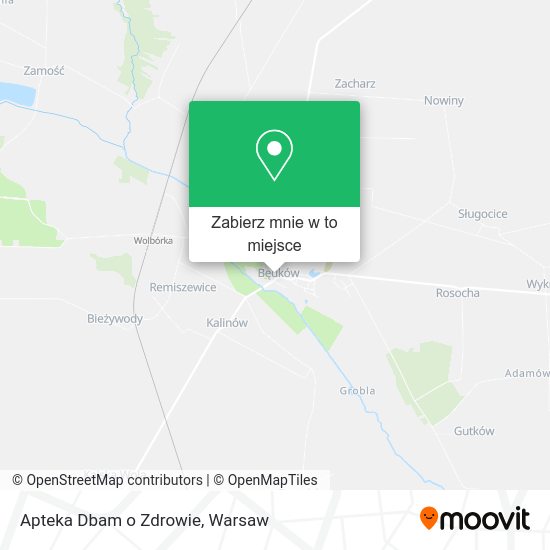 Mapa Apteka Dbam o Zdrowie