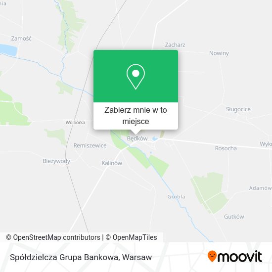 Mapa Spółdzielcza Grupa Bankowa