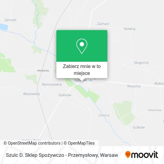 Mapa Szulc D. Sklep Spożywczo - Przemysłowy